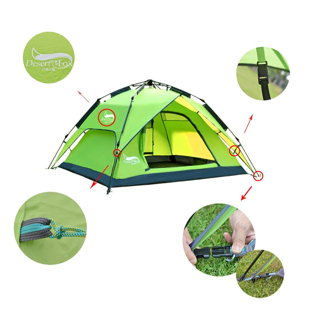 Automatic Camping Tent Instant Setup Portable